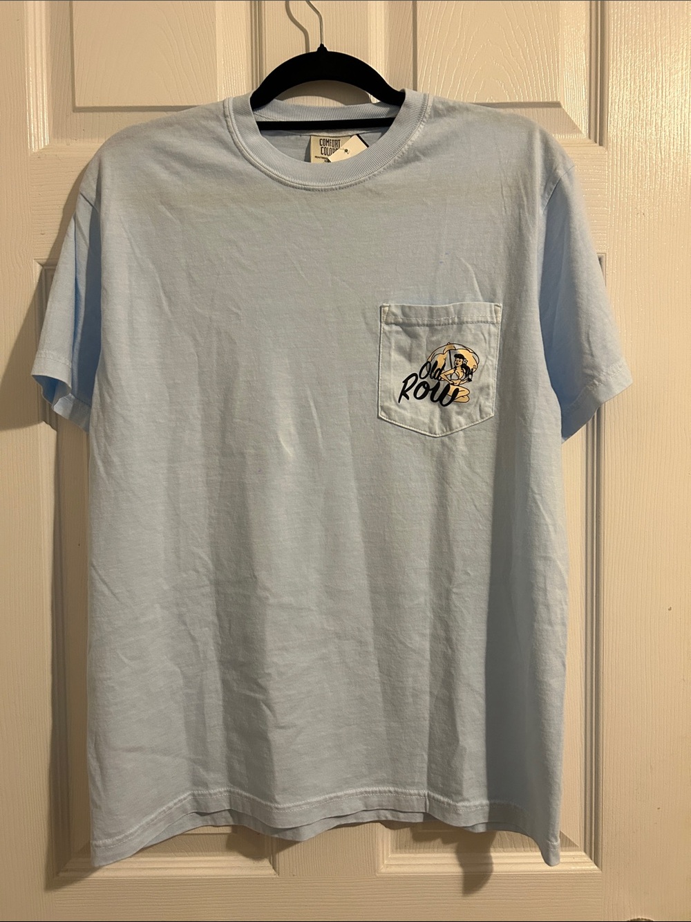 Old Row Classic Pocket Tee in Light Blue